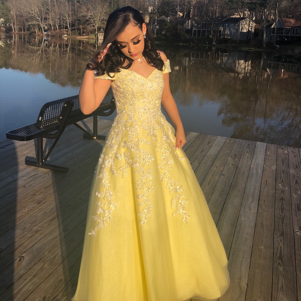 Yellow Camille La Vie Prom Dress